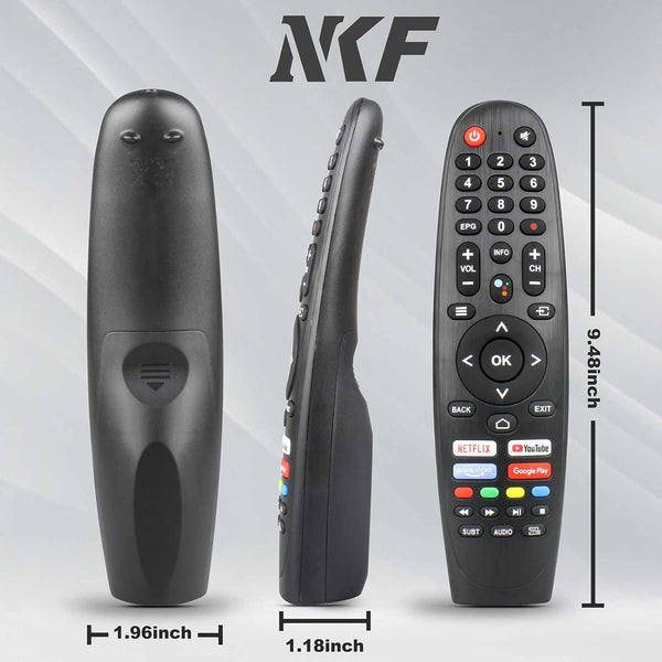 EC32V2HA EC40V2FA Replace Remote Control for Caixun Android TV Remote for BLAUPUNKT TV Remote, for SANSUI TV Remote, for ARRQW TV Remote