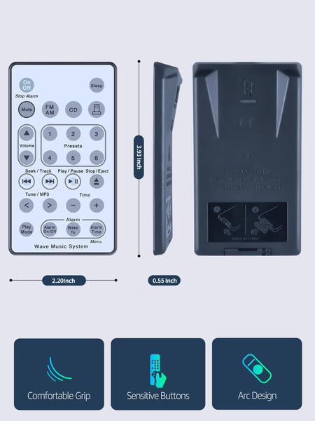 Replacement Remote Control for Bose Solo 5 10 15 Series II TV Sound System 418775 410376 431974 845194 740928-1120 838309-1100, for Bose Solo Soundbar Series II and TV Speaker